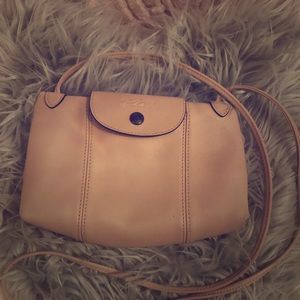 Longchamp Le Pliage Cuir Leather Crossbody